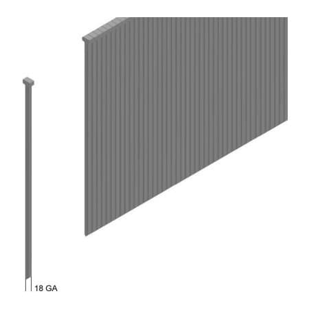 Prebena 18 Gauge Straight Finish Brad Nail - 3/4in Length - Galvanized Steel - Pkg of 25000 J19CNK-S18